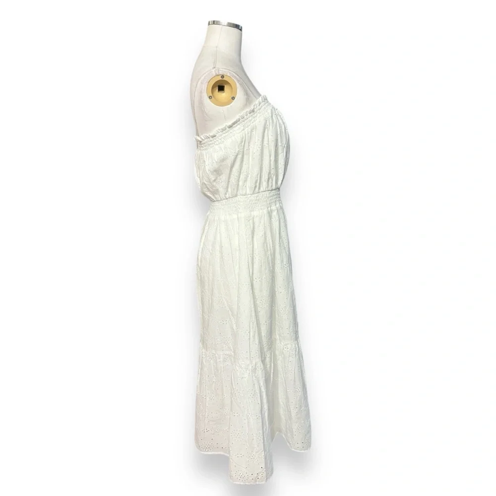 LILLY PULITZER Nikole Strapless Eyelet Midi Dress - Picture 6 of 10